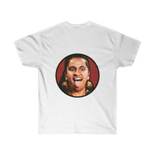 Load image into Gallery viewer, DRUM FACE t-shirt (2-sided with small logo in front)