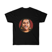 Load image into Gallery viewer, DRUM FACE t-shirt (2-sided with small logo in front)