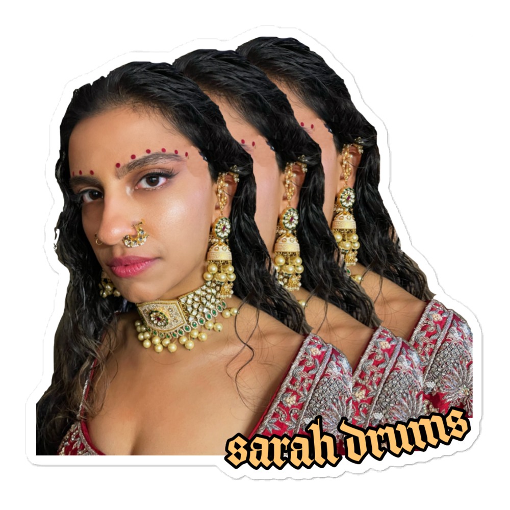 Sarah Drums Sticker